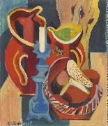 Ernst Ludwig Kirchner, Stilleben mit Krugen und Kerzen